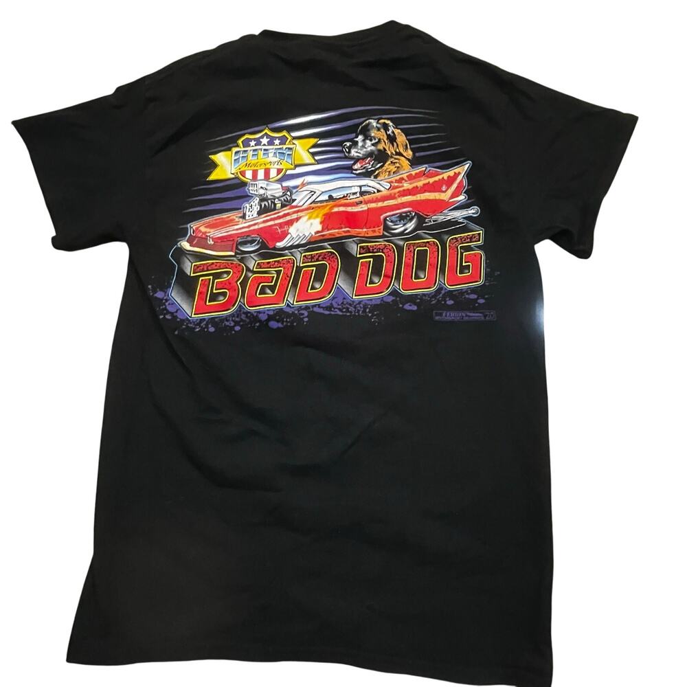 Motorsports Graphic T Shirt Mens‎ S Black Bad Dog Racing DeSoto Car Tee